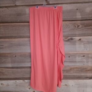 Capella Ruffle Drawstring Maxi Skirt